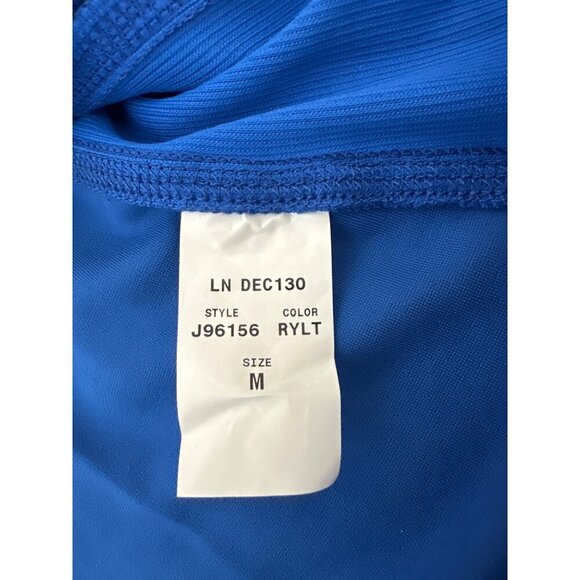 Jaanuu Fit & Flare Scrub Top, Navy Blue, V-Neck Short Sleeve, Size: M, NWT - Picture 8 of 9